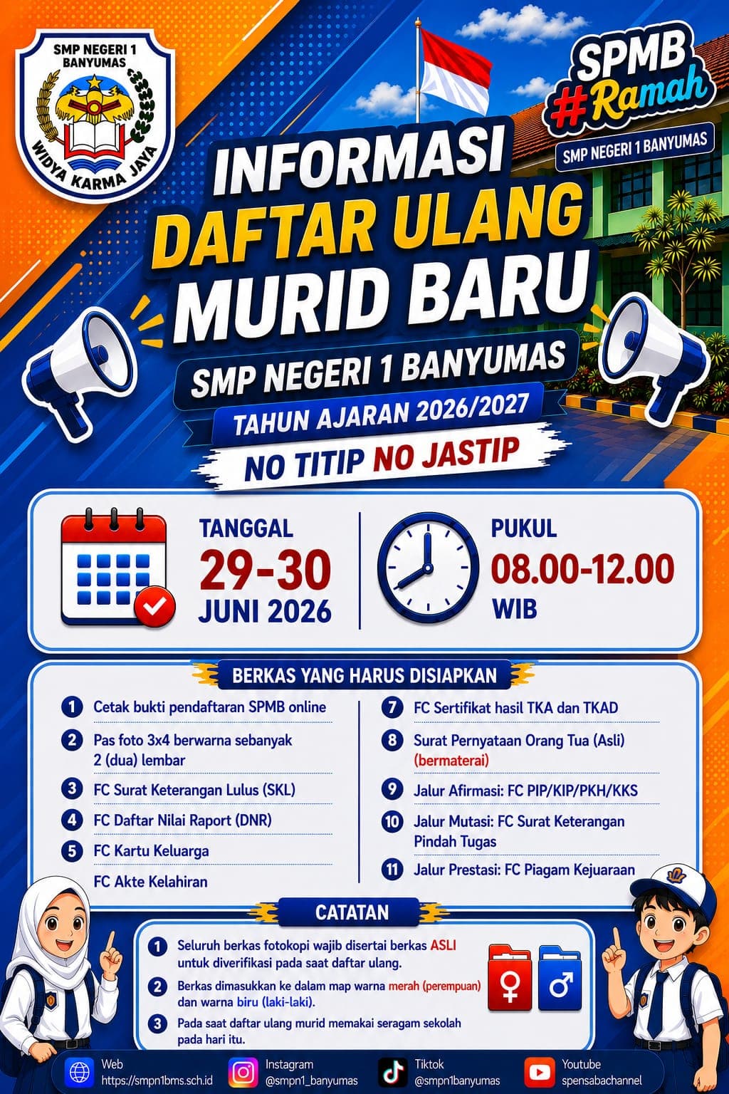 Informasi Daftar Ulang SPMB 2026/2027